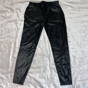 Black Pleather Legging Pants